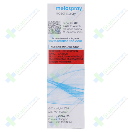 Mometasone Furoate Monohydrate Nasal Spray (Metaspray)