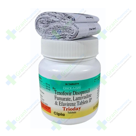 Trioday (Lamivudine + Tenofovir + Efavirenz )